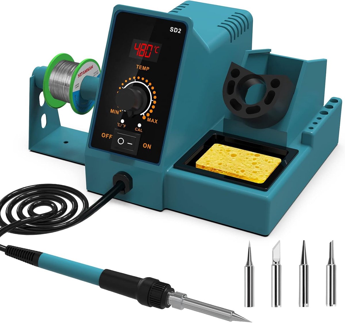 Soldeerstation - Soldeerbout - Elektronica Reparatie - Constante Temperatuur - 60 Watt - Zwart