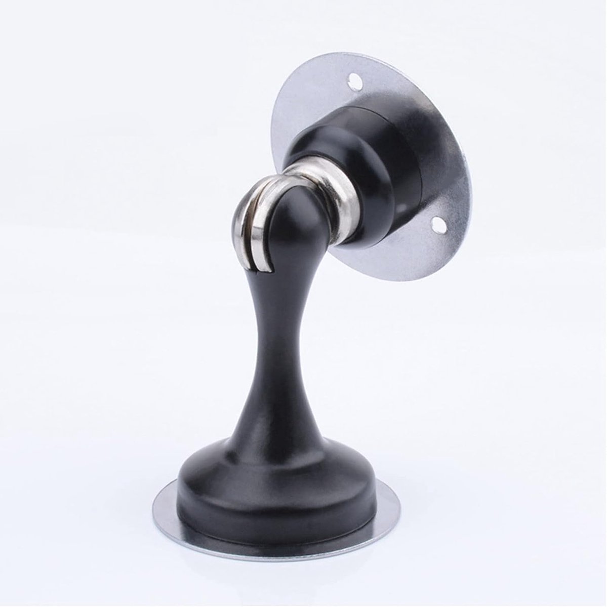 Magnetische Deurstopper - Deurhouder - Muur Beschermen - Ponsvrij Ontwerp - 12 x 6 x 6 cm - Zwart