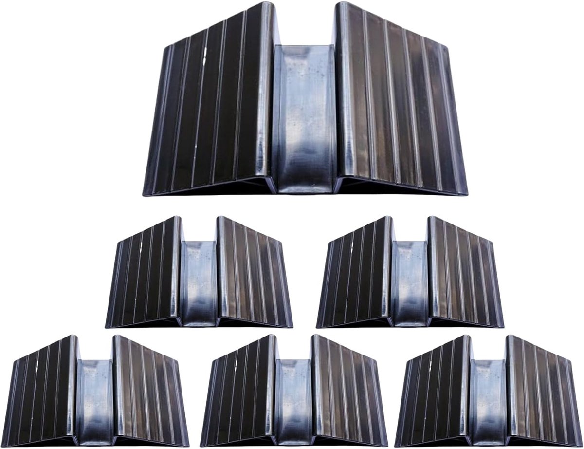 Poort Ondersteuning Voeten - Hekhouder Stabilisatoren - Huisdier Veiligheid - Botsingsbestendige Constructie - 6 Stuks 12cm - Grijs