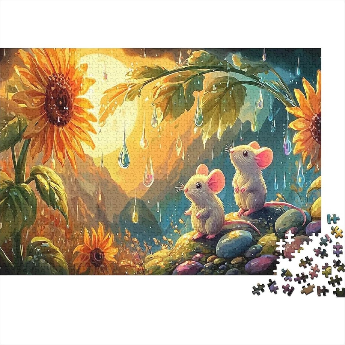 Papieren Puzzel - Legpuzzel Volwassenen - Ontspanning Thuis - Nauwkeurig Gestanst - 1000 Stukjes - Sprookjesstijl