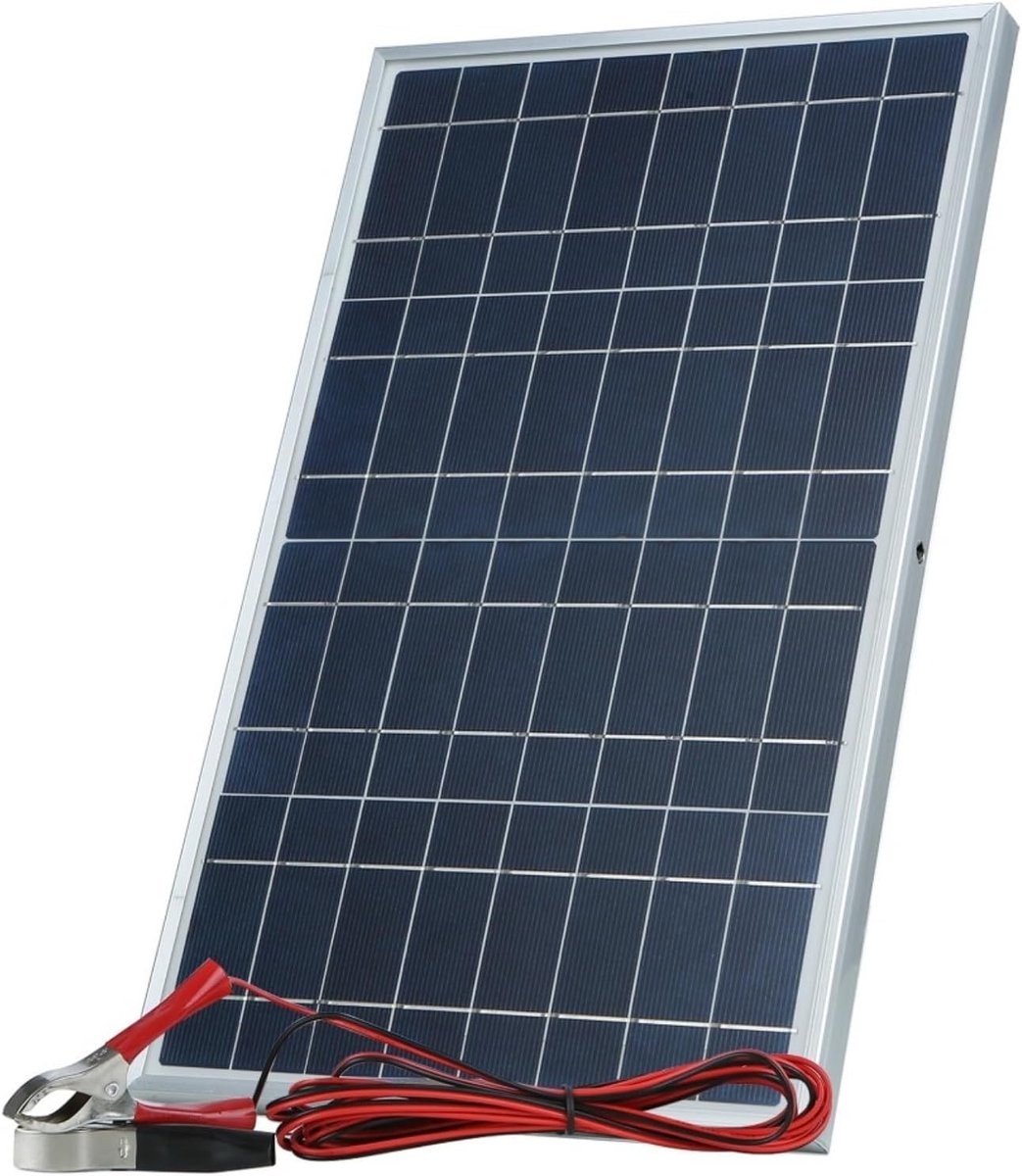 Zonnepaneel Set - Draagbaar Paneel - Energie Opwekken - Optimale Efficiëntie - 30 Watt - Zoals Afgebeeld