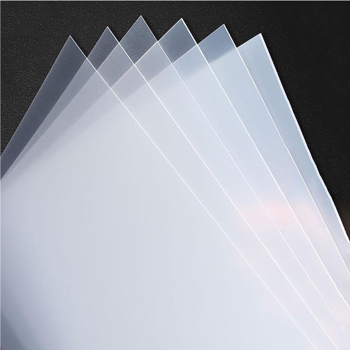 Plastic Vellen - PP Platen - Doe-het-zelf Projecten - Dubbelzijdig Mat - 10 Stuks 3mm - Semi-transparant