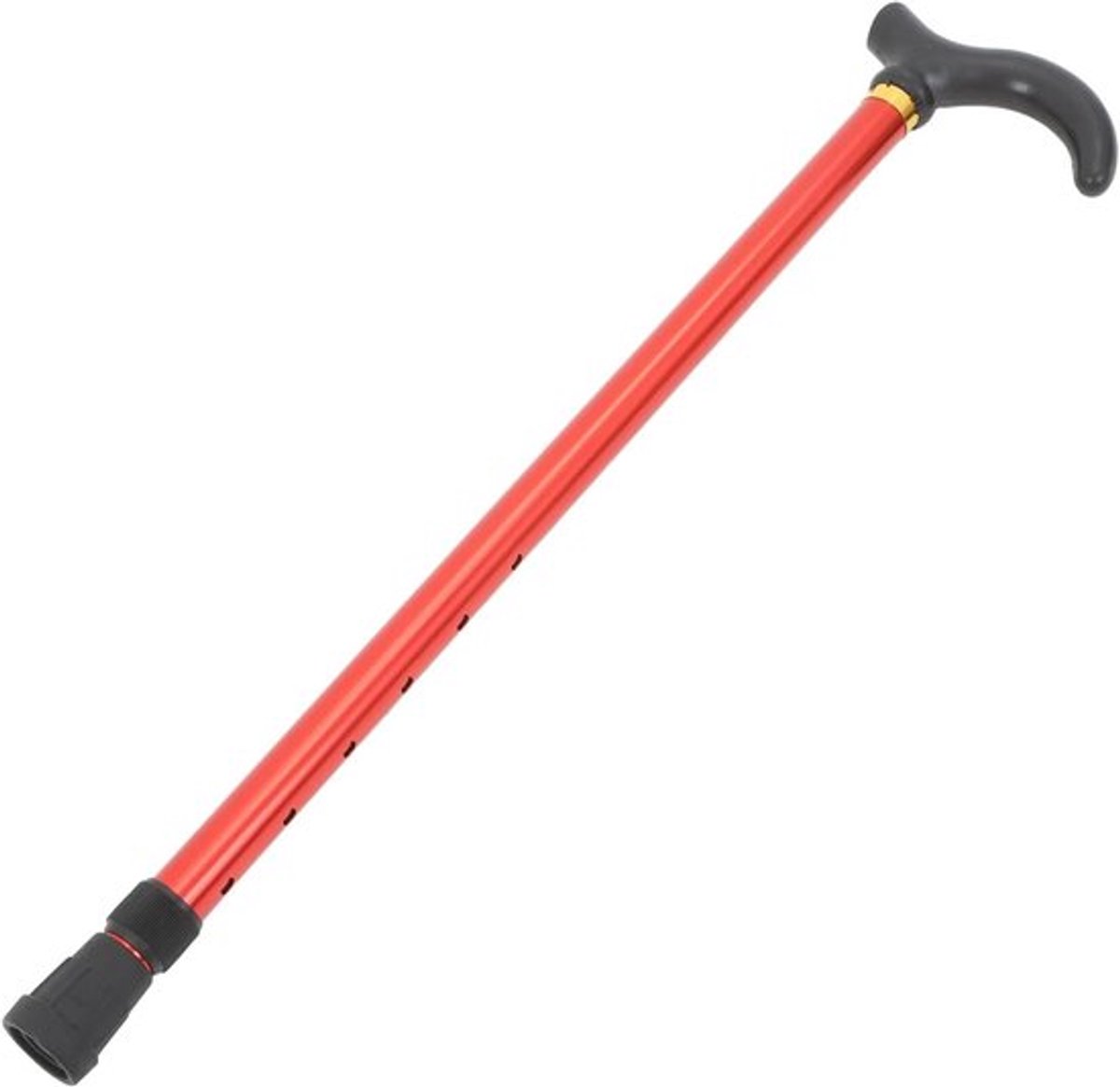 Aluminium wandelstok met anti-slip voet en hanteerbare