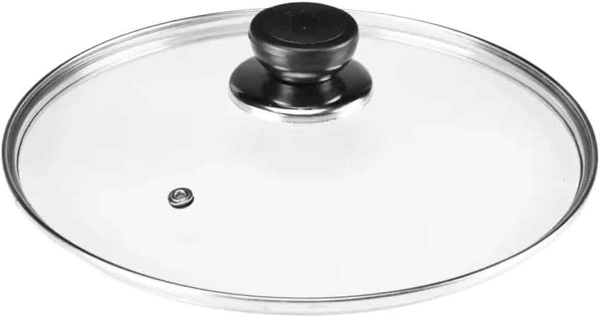 Universeel Pannendeksel - Vervangend Deksel - Koken en Braden - Gehard Glas - 28 cm - Transparant