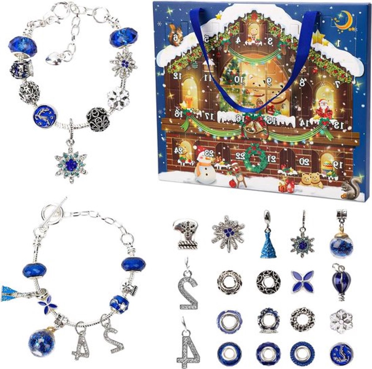 Armband sieraden met advent kalender design voor meisjes