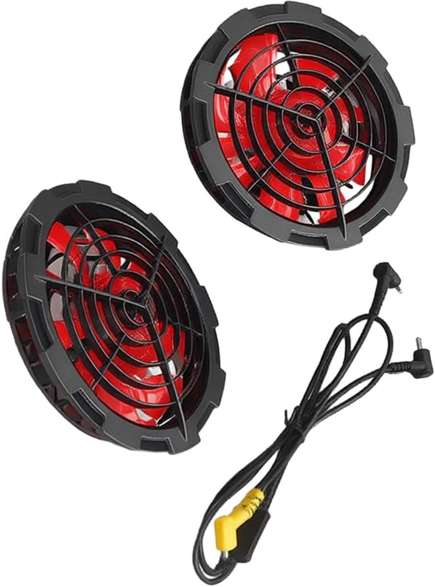 Koelvest Ventilator - Draagbare Airco - Buitenwerk - Elektrische Ventilator - 10.5 cm - Blauw