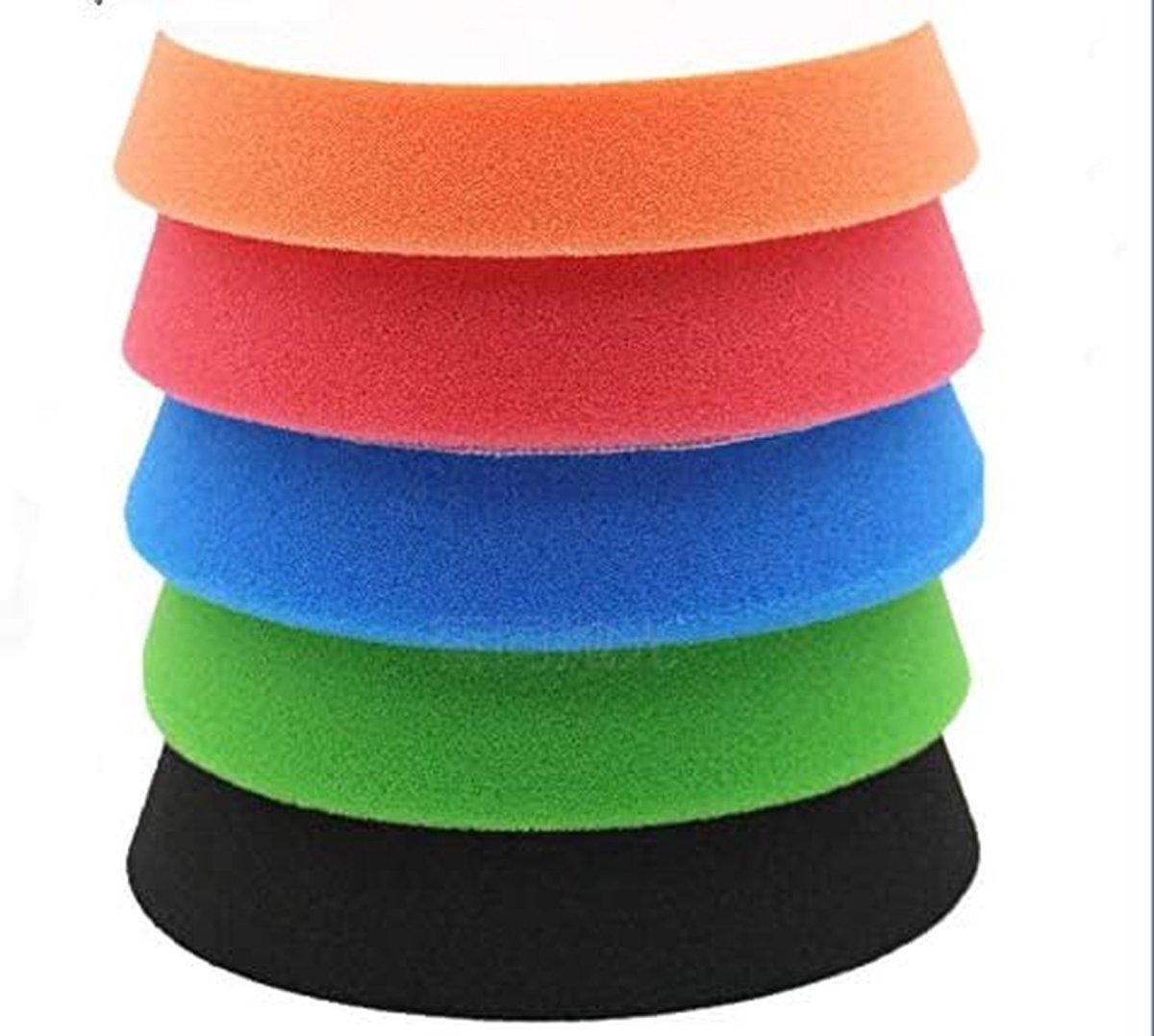 Polijst Spons Wielen - Polijstpads Set - Autowielen Polijsten - Herbruikbaar na reiniging - 150 mm diameter - Geel