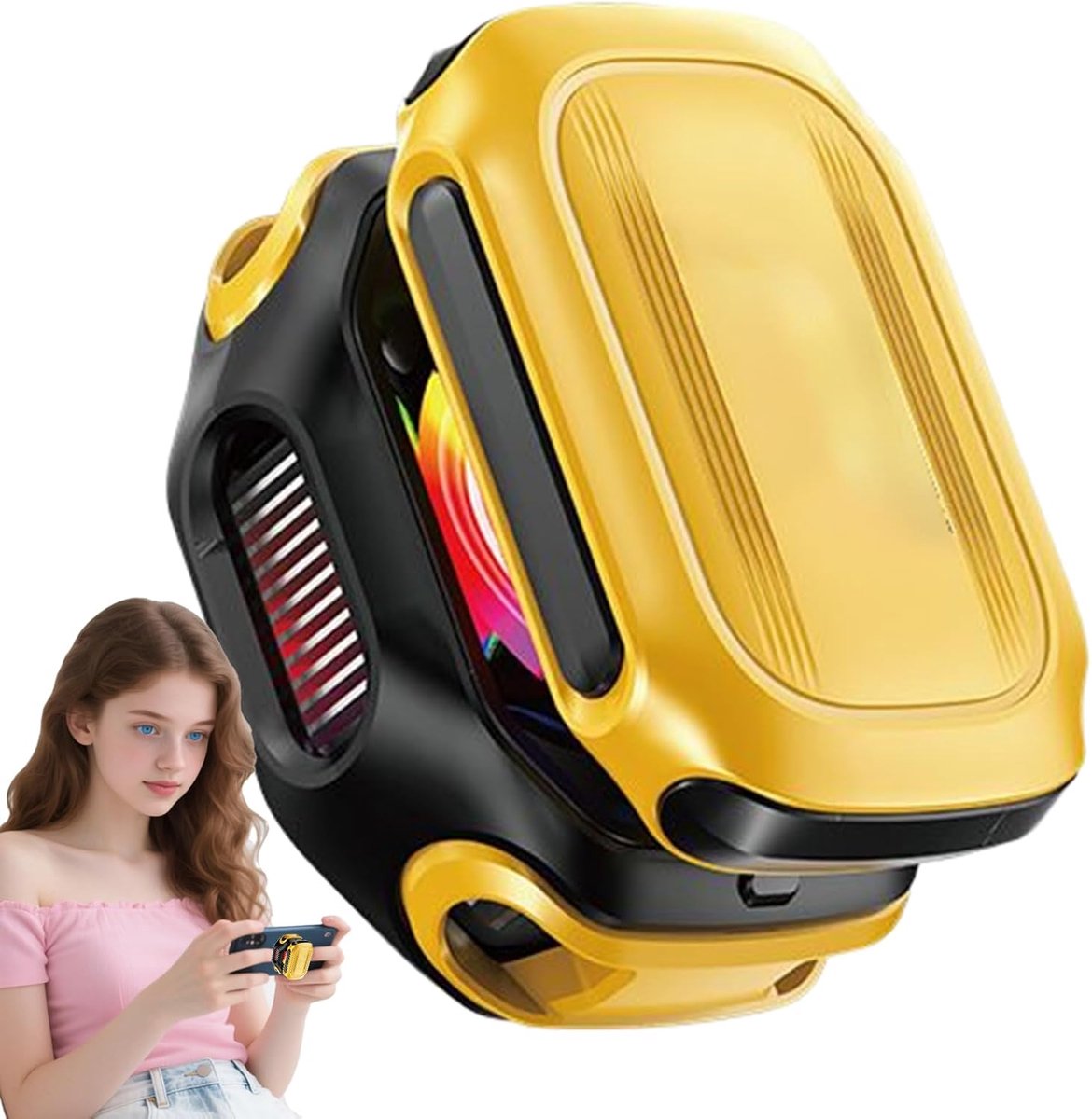 Telefoonkoeler - Smartphone radiator - Voorkom oververhitting - Magnetische snelle koeling - 54 x 695 mm - Zwart