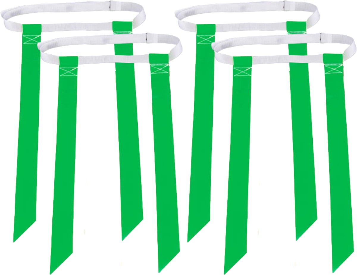 American Footbal Flag Belt Set 4st. - Groen