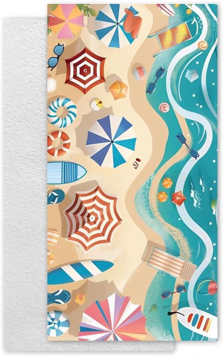 Microvezel handdoek 100 x 180 cm voor strand van Inovra Plus