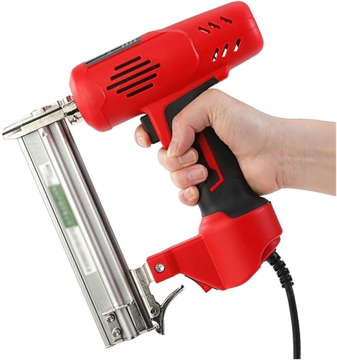 Elektrisch Spijkerpistool - Tacker Nietmachine - Meubels Bekleden - Krachtige Motor - F30 Spijkers - Rood
