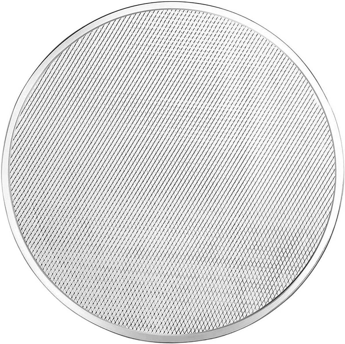 Pizza Bakplaat Baknet Taart Crispy Pizza Bakken Naadloos Ontwerp 20cm Zilver