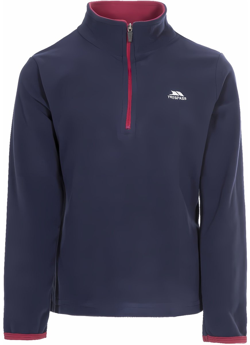 Trespass kinderfleecejas/fleecepullover Sybil-Girls Microfleece At100 /Berry-7/8 Blauw