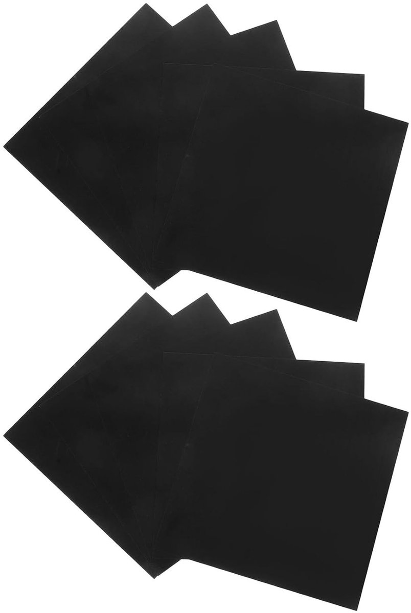 Aluminium Bordblanks - Metalen Graveerplaten - Doe-het-zelf Projecten - Zwart Geanodiseerde Coating - 10x10 cm - Zwart