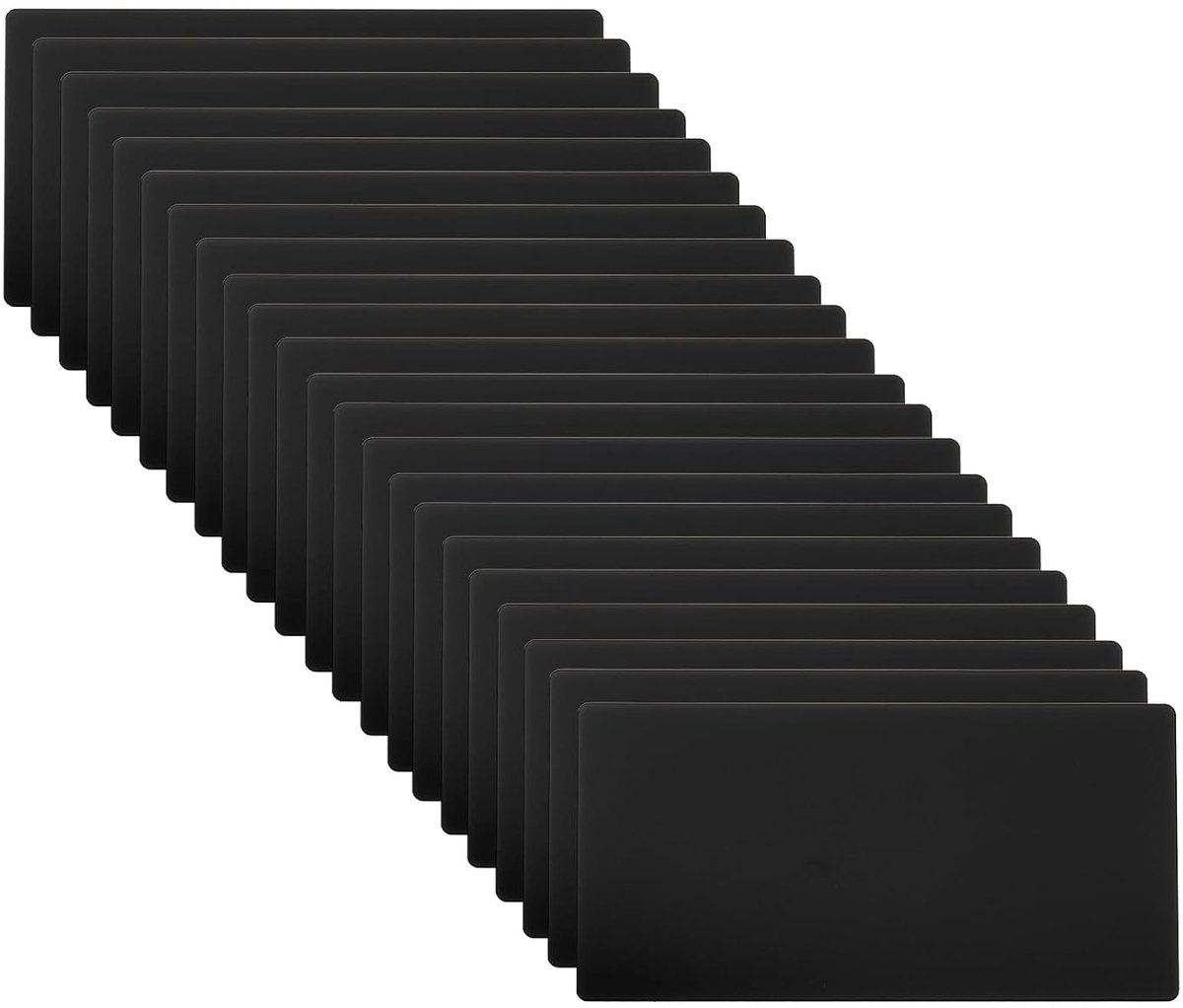 Aluminium Platen - Gravure Plaatjes - Naamplaten Maken - Zelfklevend Ontwerp - 10 x 5 cm - Zwart