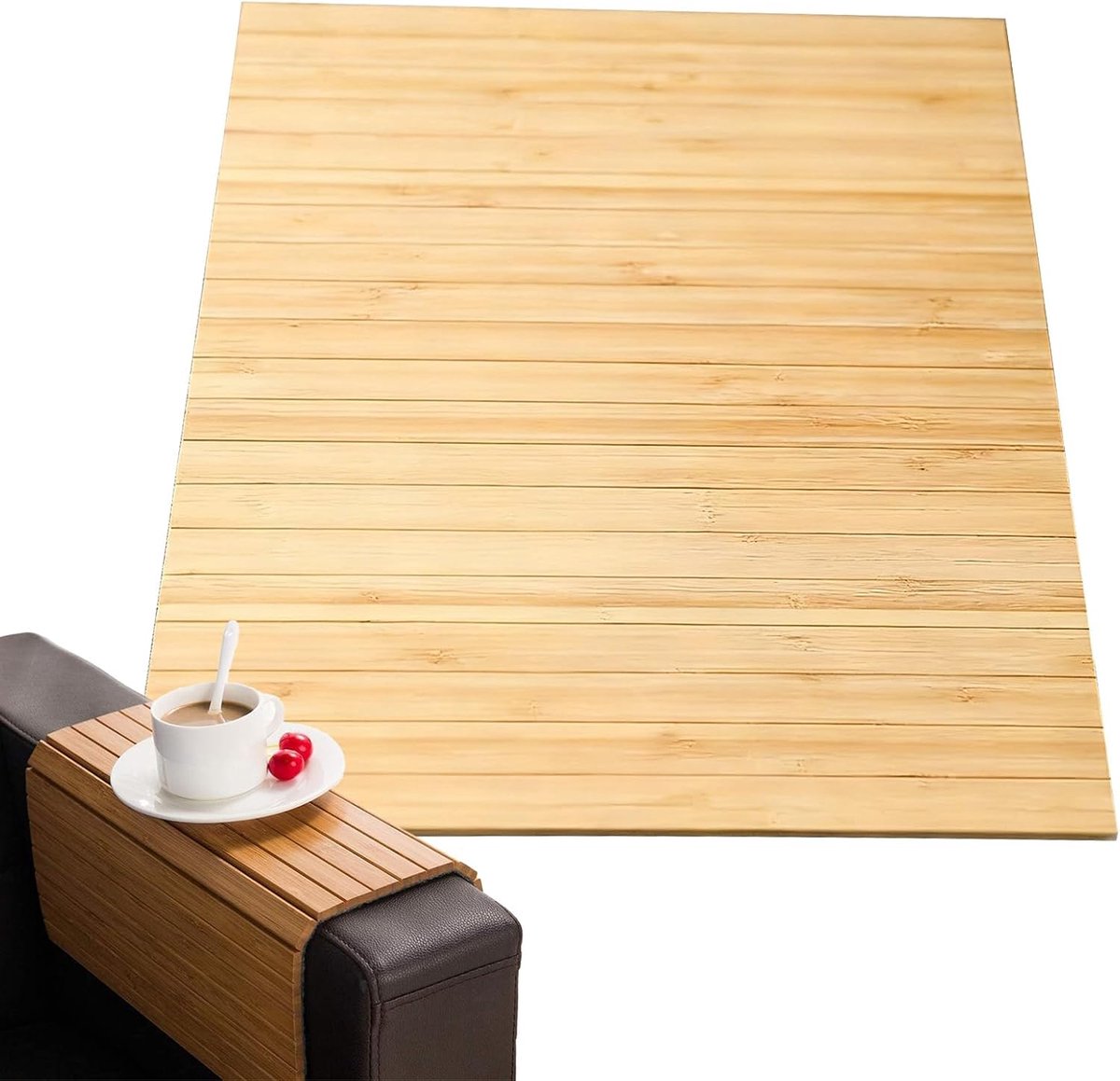 Sofa Armsteun Tafel - Zijtafel Bank - Drankjes Plaatsen - Splintervrije Afwerking - Niet Gespecificeerd - Houtkleur