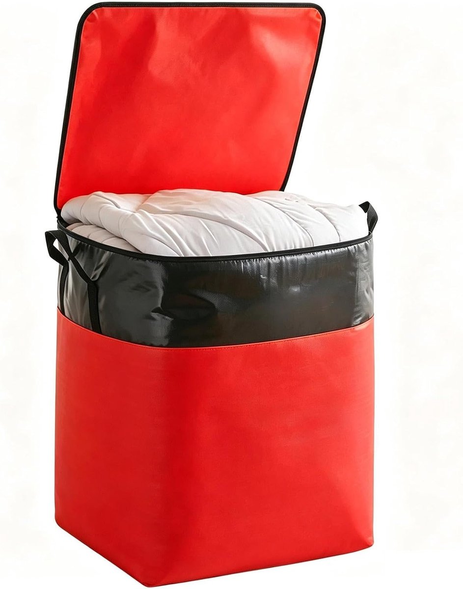 Verhuis Zakken - Opbergtas Kleding - Spullen Opslaan - Puncturebestendig Ontwerp - 140 Liter - Rood