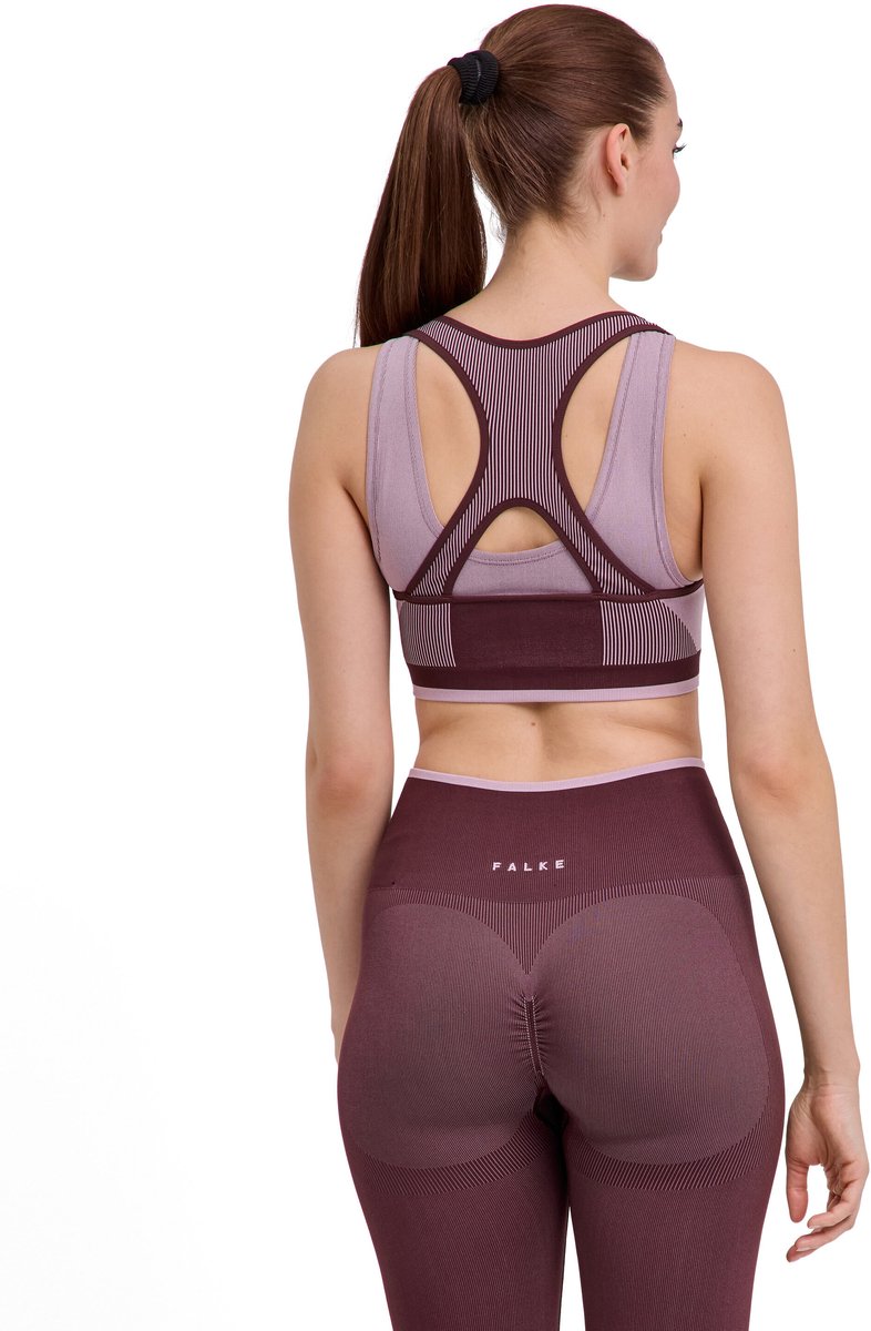 Falke Training Seaml.Shape gemiddeld activiteitsniveau functioneel materiaal sportbeha dames bruin bruin 8344