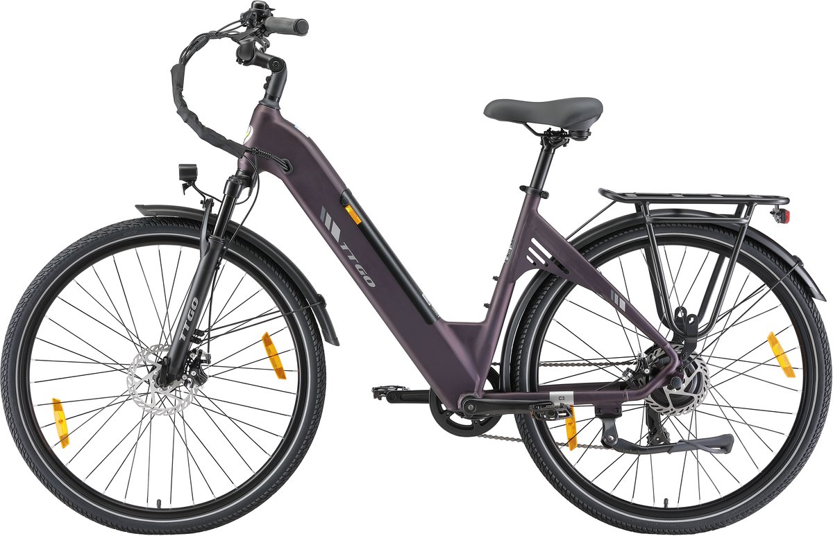 TTGO C3 Elektrische Stadsfiets - 120km, 36V 18AH thumbnail 2