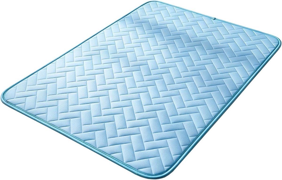 Koelmat Kat - Zomer Mat - Koel Blijven - Zelf Koelend - 21 x 16 cm - Blauw