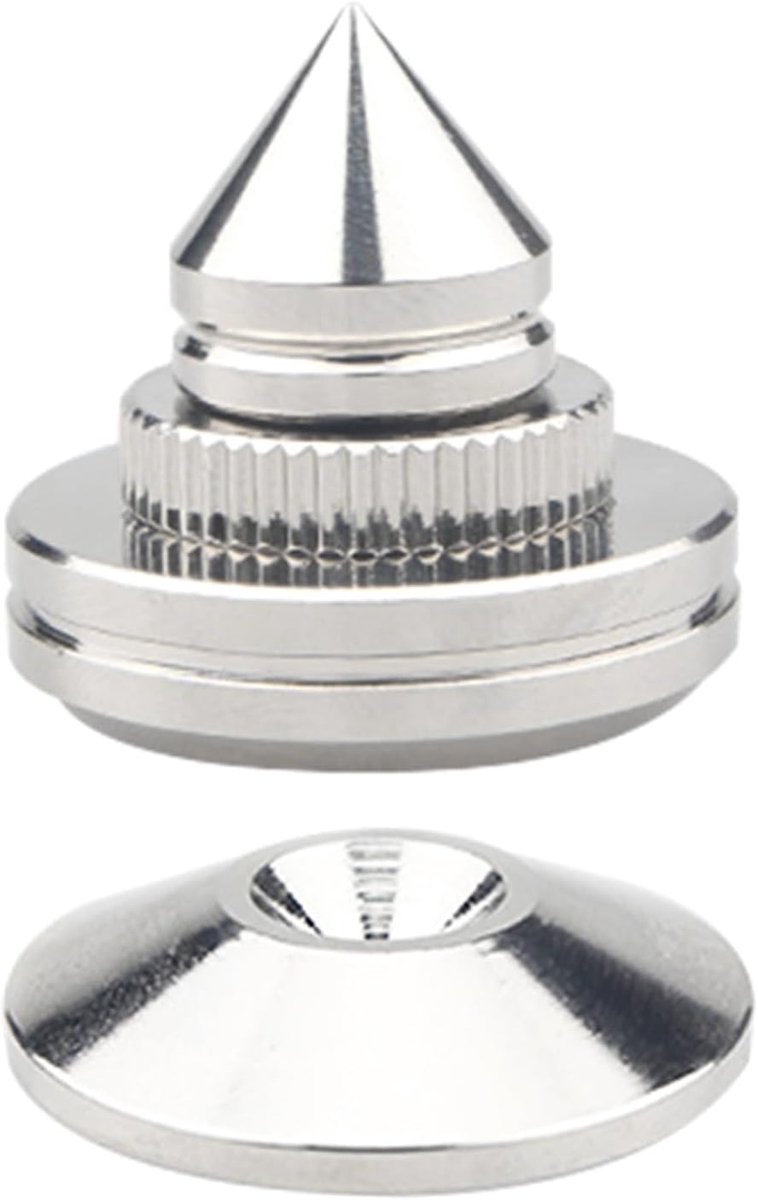 Muziekdoos Voet Pads - Isolatie Voeten - Geluid Verbeteren - Trillingsdempend Ontwerp - 20mm Diameter - Zilver