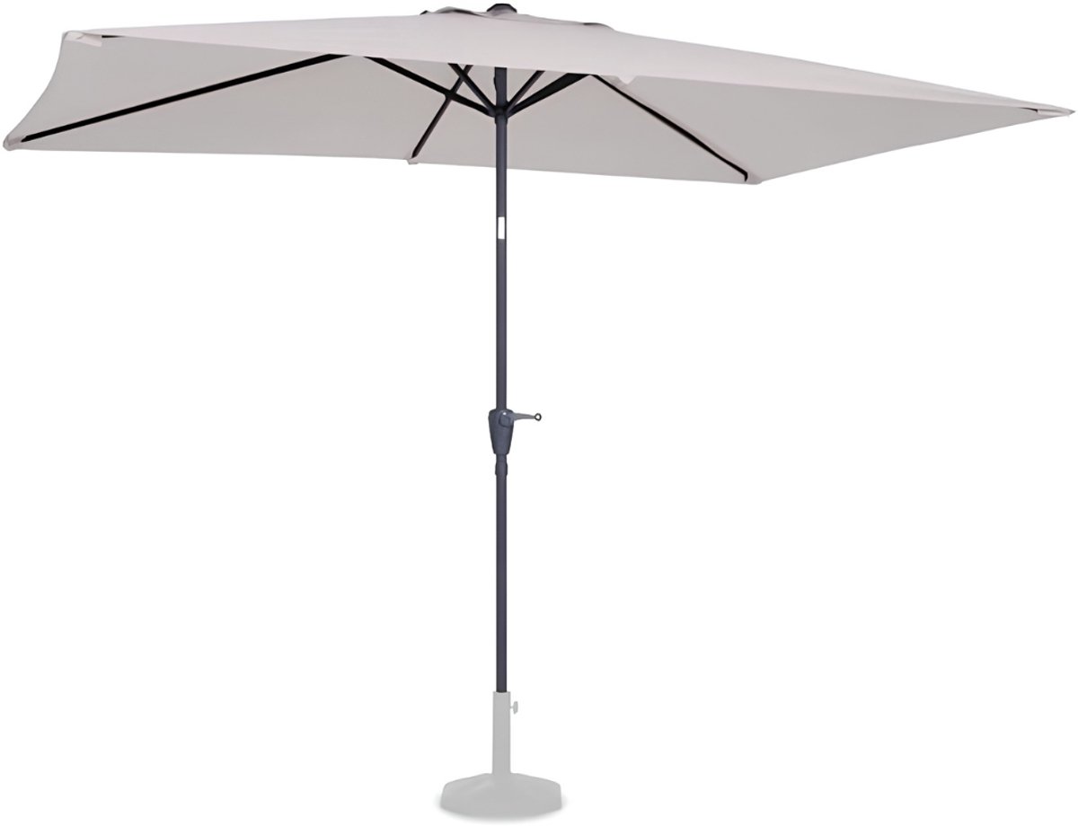 JCP® Parasol - Parasol met Voet - Zweefparasol - Roze - 300cm x 300cm x 258cm