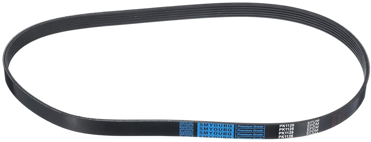 V-snaar - Poly V riem - Krachtoverbrenging - EPDM rubber - 1125 mm - Zwart