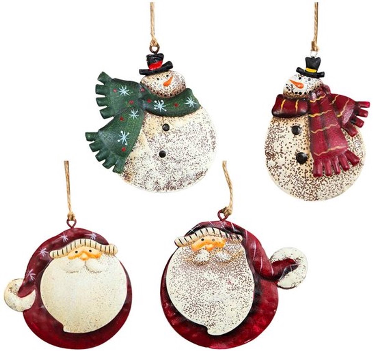 Vintage ijzeren kerstdecoratie als boompje versiering