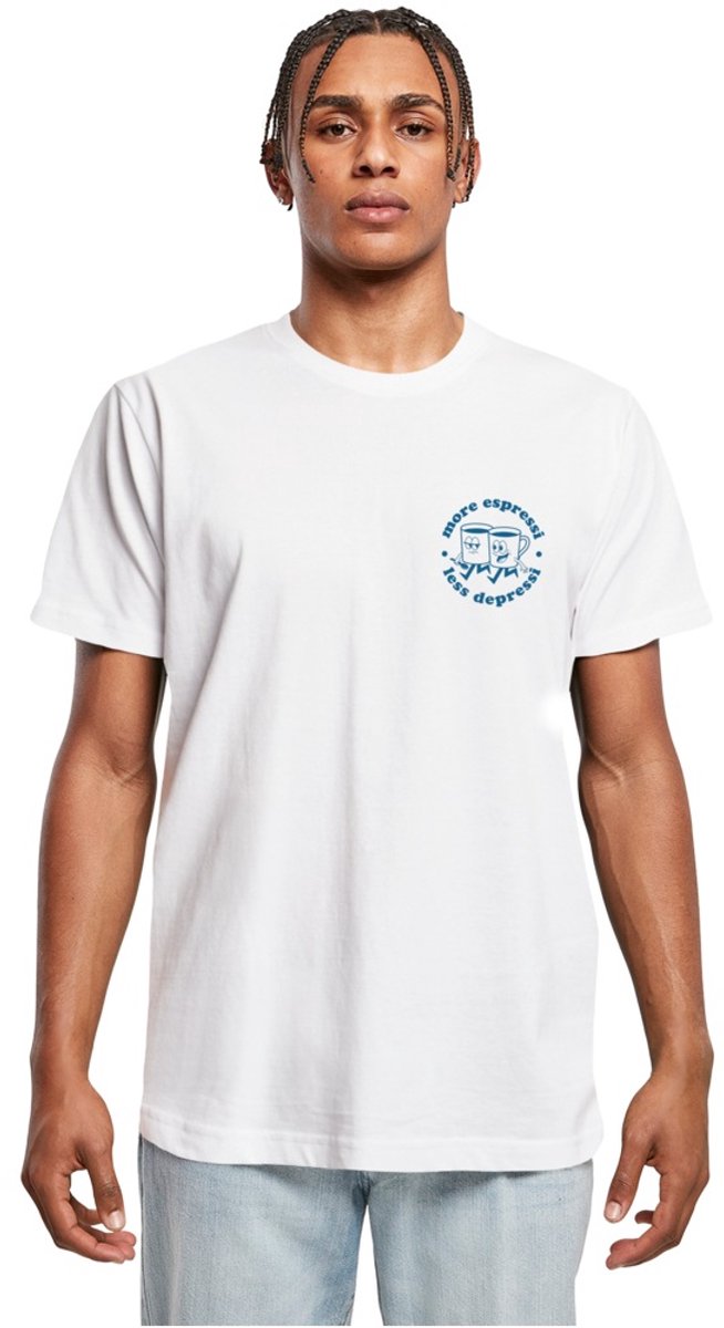 Mister Tee More Espressi Heren Tshirt XS Wit