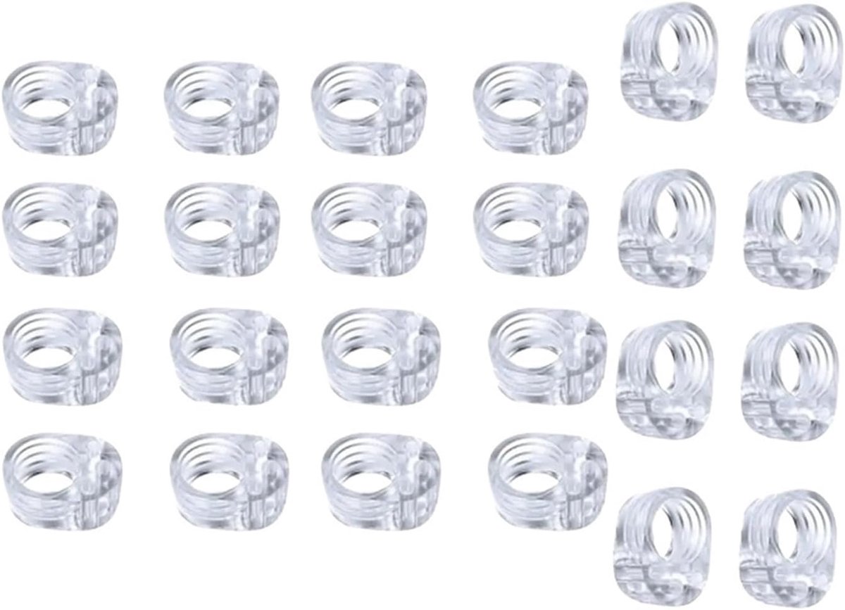 Deurstop - Deurstopper - Muren Beschermen - Zachte Demping - 23x31x13 mm - Transparant