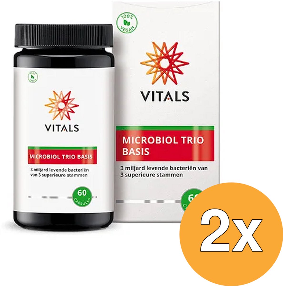 2x Vitals Microbiol Trio Basis (60 capsules)