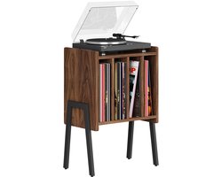 ACAZA LP Opbergsysteem - Platenrek - Platenkast - LP Houder - Vinyl Houder - MDF - Walnoot