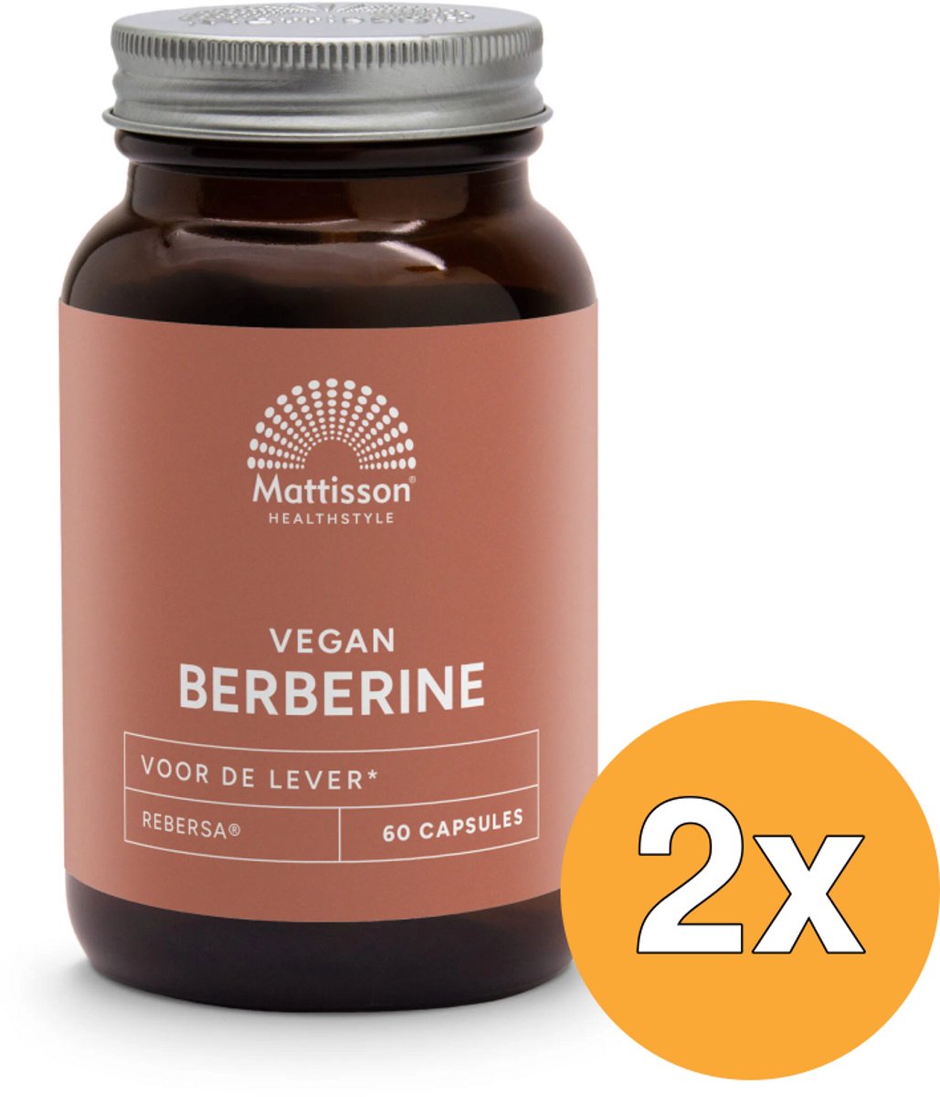 2x Mattisson Berberine 500Mg Rebersa (60 capsules)