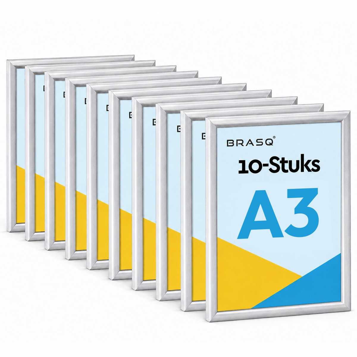 BRASQ Kliklijst A3 - Grijs - 25mm - Fotolijst - Kader - Posterlijst - Wissellijst - OMDOOS