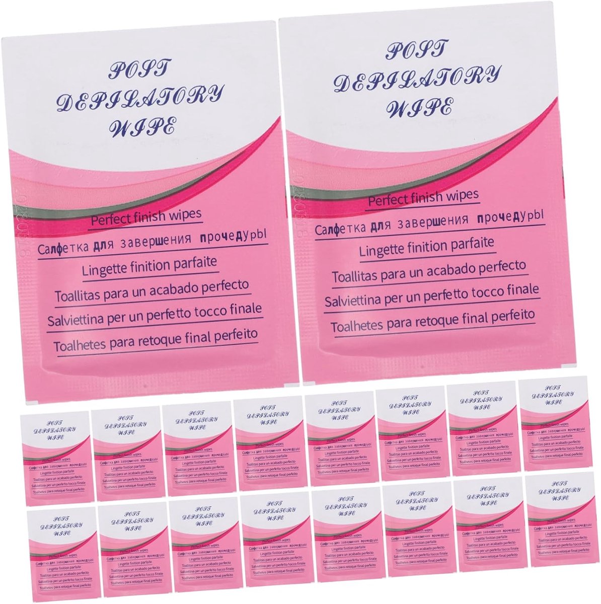 Huidverzorgingsdoekjes - After wax - Verwijderen resten - Milde formule - 50 stuks - Multicolor