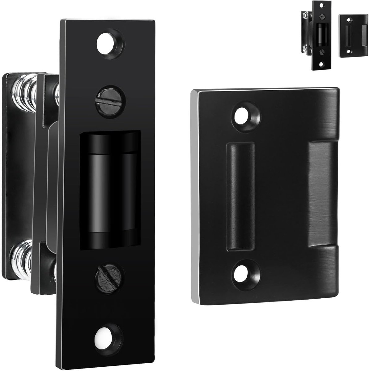Deurroller Vanger - Deurstopper - Deuren Dicht Houden - Stille Precisie - 2 Stuks - Zwart