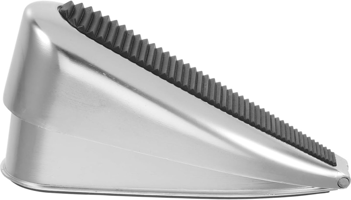 Deur Stopper - Deur Wig - Deur Open Houden - Zwaar Metalen Ontwerp - 251 Grams - Zilver