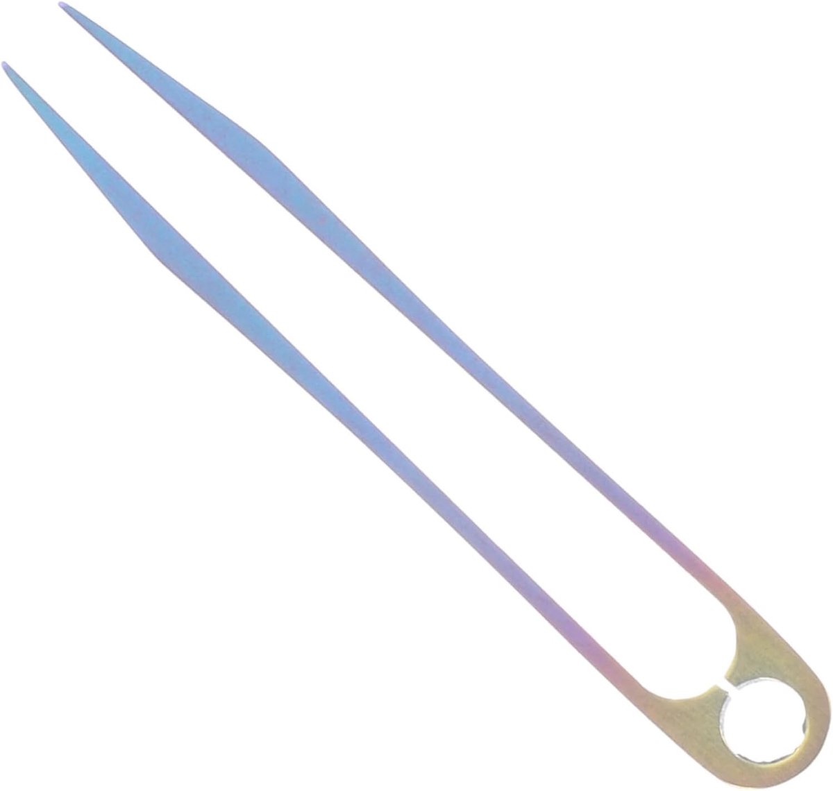 Mini Tang - Zakformaat Tool - Outdoor Activiteiten - Niet-magnetisch Titanium - 4.2 cm Lengte - Zilverkleurig