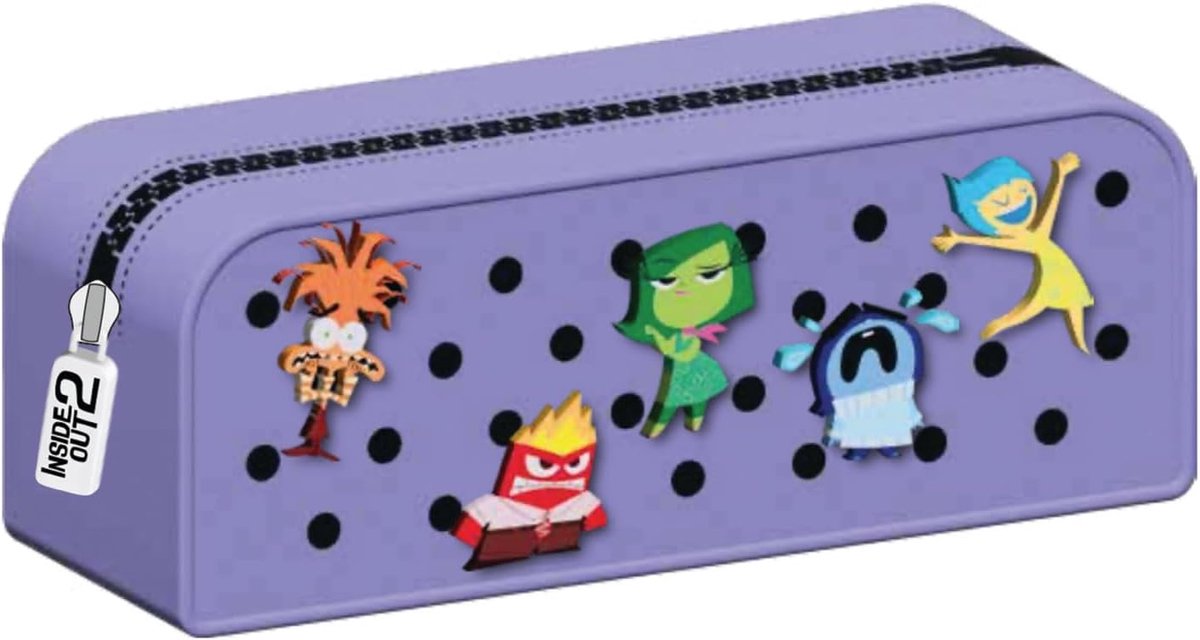 Siliconen Etui - Opbergtasje - School en Vrije Tijd - Met Gepersonaliseerde Patches - 19 x 8 x 6 cm