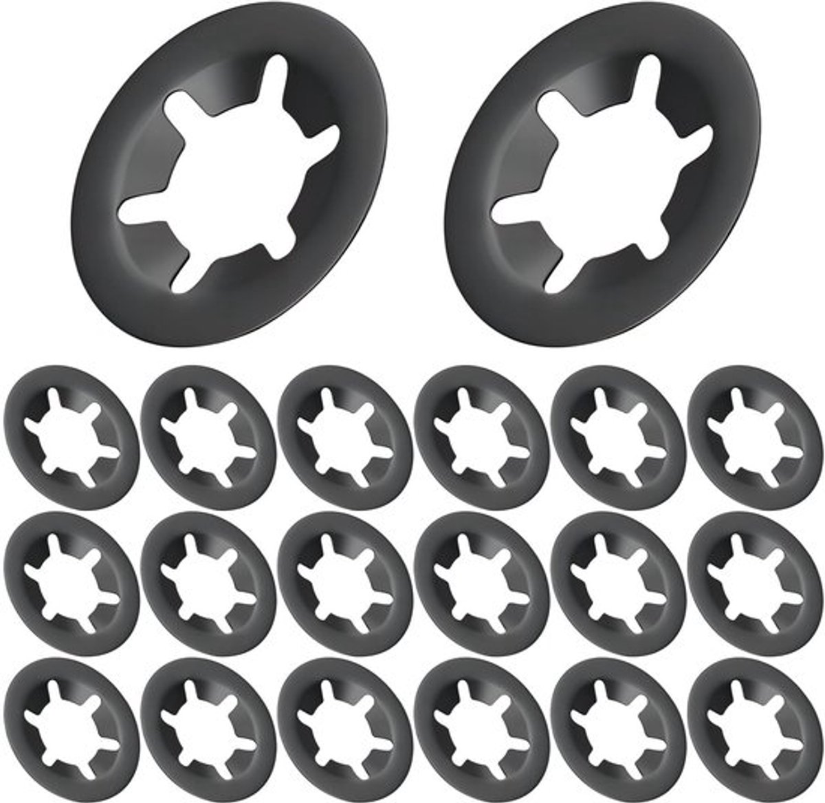 Borgringen 20 stukken, 4 mm binnendiameter, 12 mm