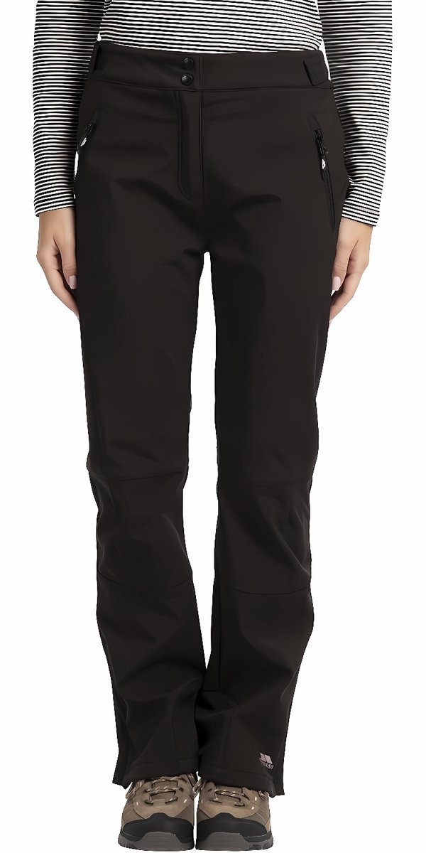 Trespass dameswandelbroek Squidge II Softshellbroek voor dames /SL Zwart