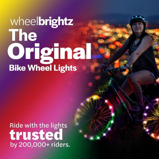 Fietswielverlichting LED - Kleurrijke Wielverlichting - Nachtelijk Fietsen - 48 Uur Brandduur - 2 Stuks - Multicolor — afbeelding 2