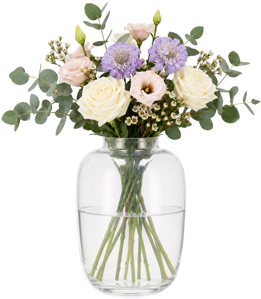 DK Design bloemenvaas Florelle - glas - 19 x 28 cm - boeketvaas