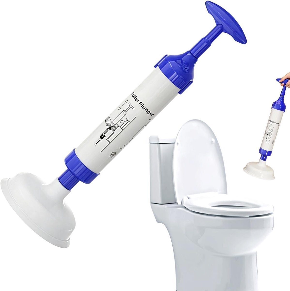 Badkamer Plunjer - Ontstoppingsplunjer - Afvoeren Ontstoppen - Ergonomisch Antislip - 20 x 30 cm - Zwart