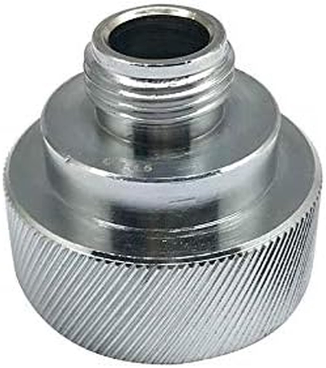 Reinigingsadapter Bierlijn - Fustkoppeling Adapter - Systeem Reinigen - Zonder Ball Lifter - 5 cm - Roestvrij staal