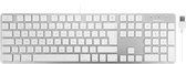 Macally SLIMKEYPROA-UK Bedraad USB-A toetsenbord voor Mac - Brits Engels/Nederlands (QWERTY, ISO)