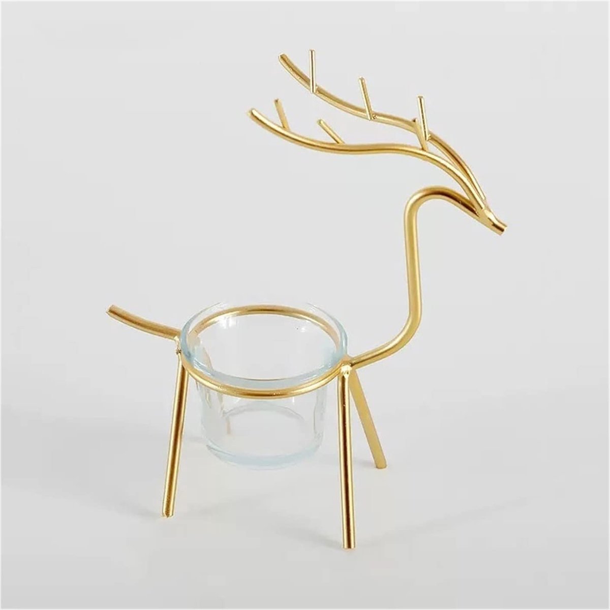 kandelaar standaard creatieve herten kandelaar decoratie woonkamer tafel romantisch kaarslicht diner rekwisieten ornament kandelaar houders (kleur: B)