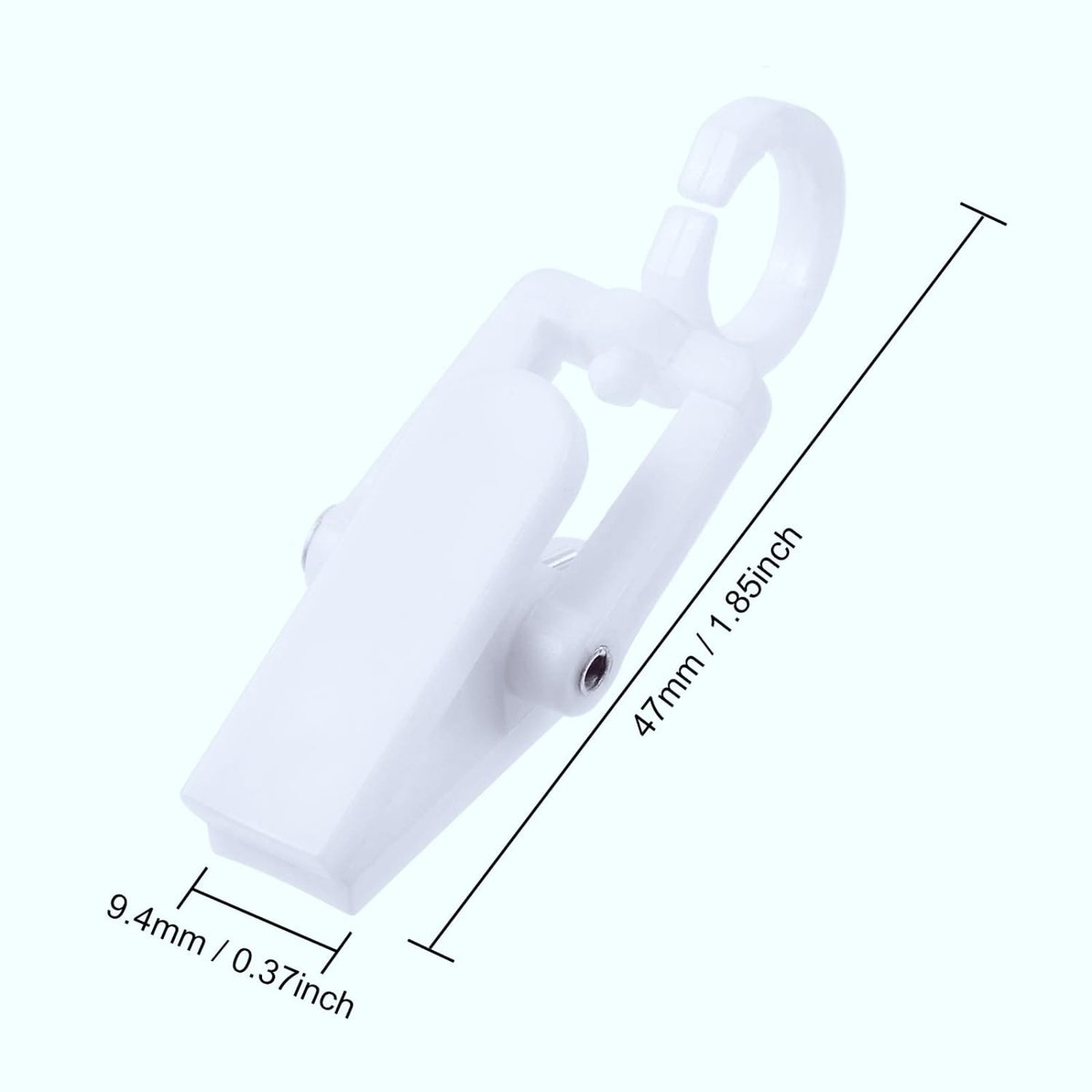 Set van 36 Gordijnrunners, Kunststof, Wit – Veelzijdige Gordijnrunners voor Outdoor, Camping en Feest Decoratie, Geschikt voor Tuinhuisjes, Caravans, Kerstdecoraties