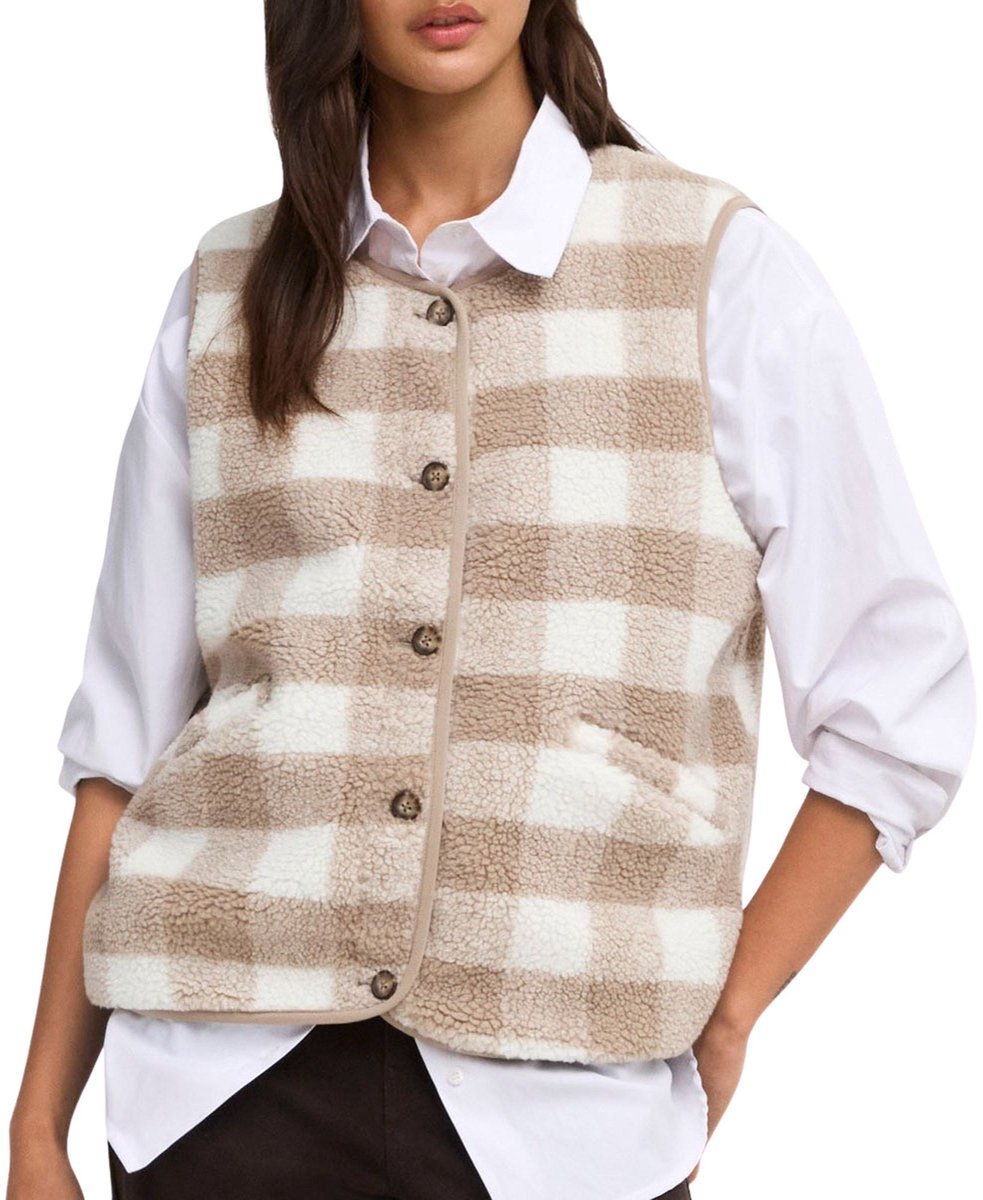 Only Baby Life Teddy Vest Dames - Maat L