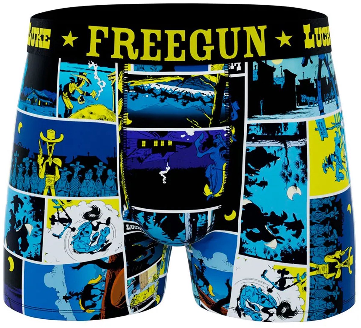 Freegun Lucky Luke Blue Jolly Jumper Boxers Blauw XL Man